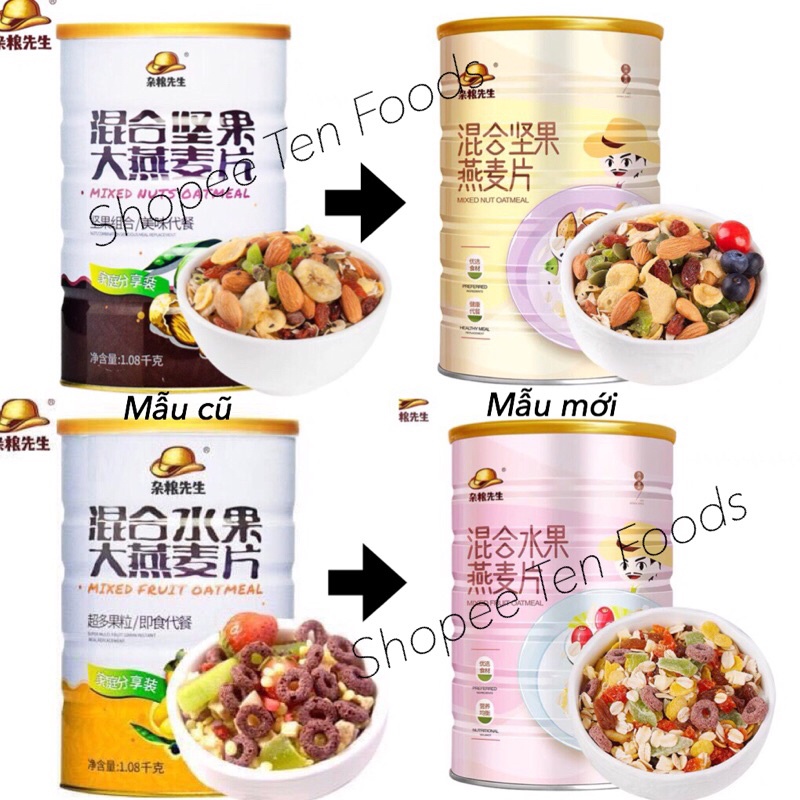 Ngũ Cốc mix hạt, hoa quả Mixed Nuts Oatmeal