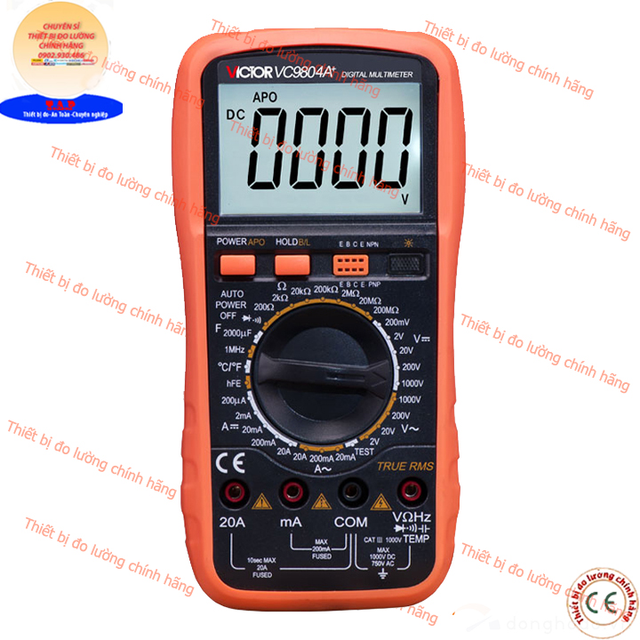 Victor vc-9804a+ đồng hồ vạn năng điện tử đo điện áp dòng điện ac/dc điện trở tụ điện tần số truerms victor vc 9804a+