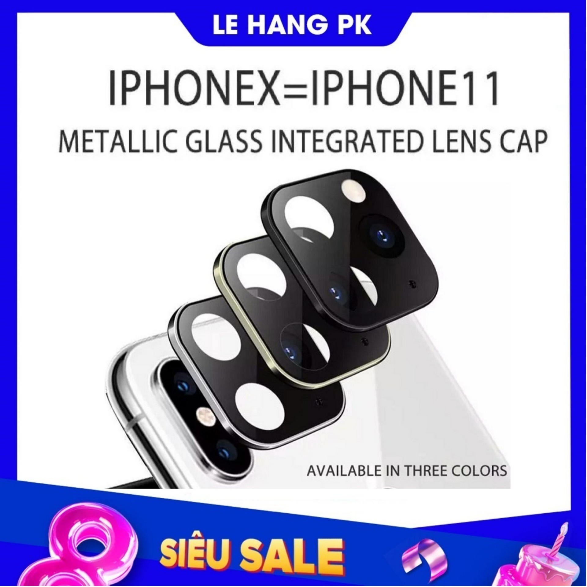 [HCM][HCM]Cụm kính độ Camera Iphone 11ProMax cho Iphone X/Xs/Xsmax