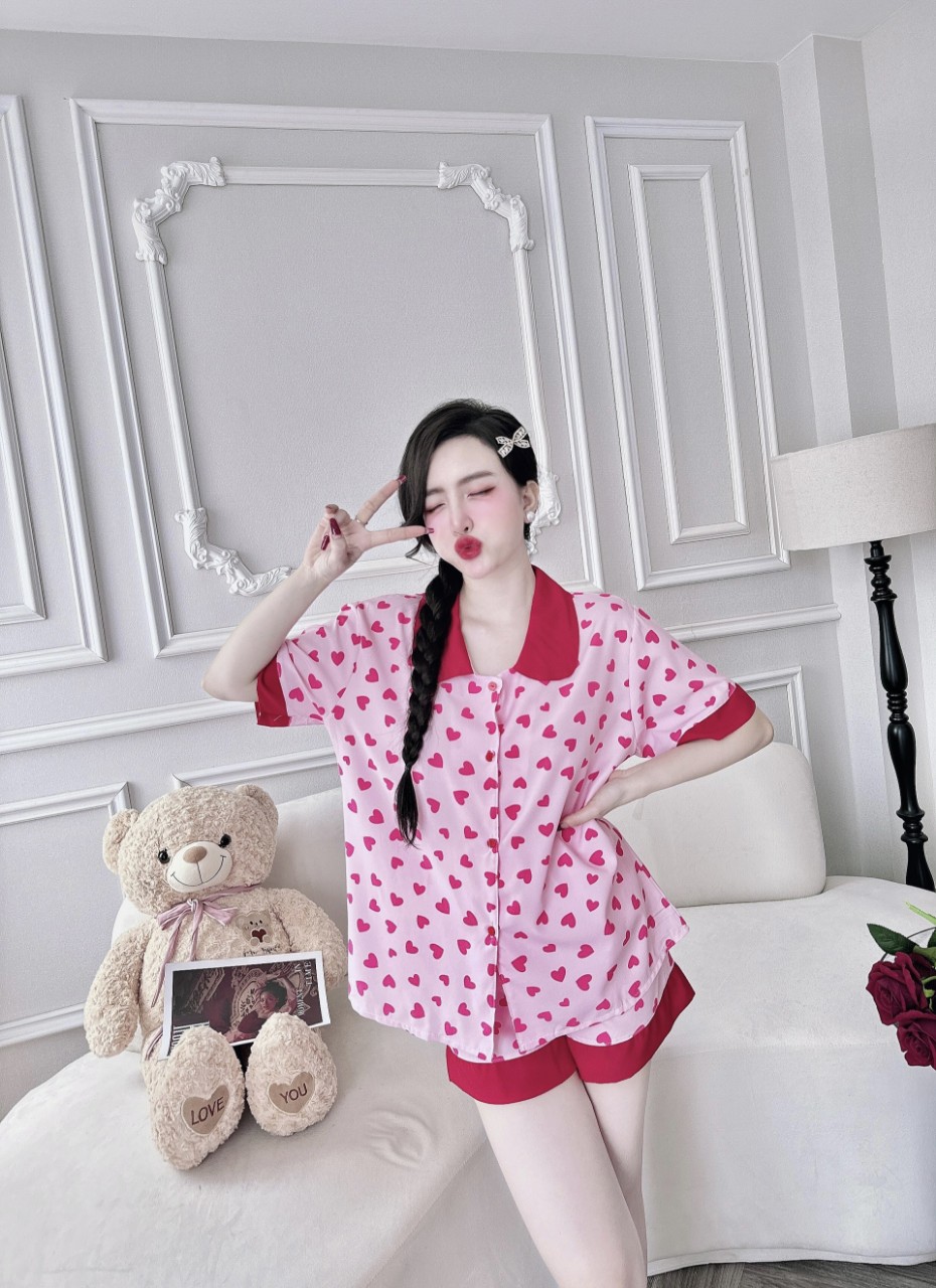 Đồ bộ ngủ bigsize 50-100kg pijama đùi lụa nhật - đũi xốp mặc mát