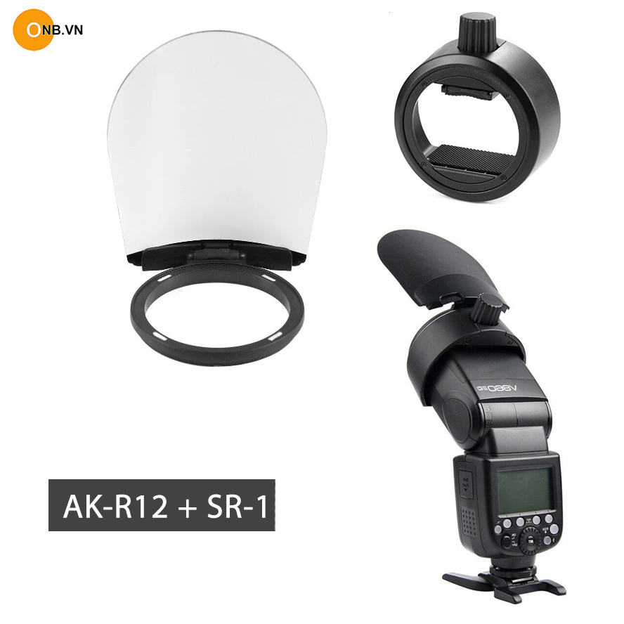 Combo tản sáng 2 món ak-r12 boun card tai gấu và ngàm gắn sr-1