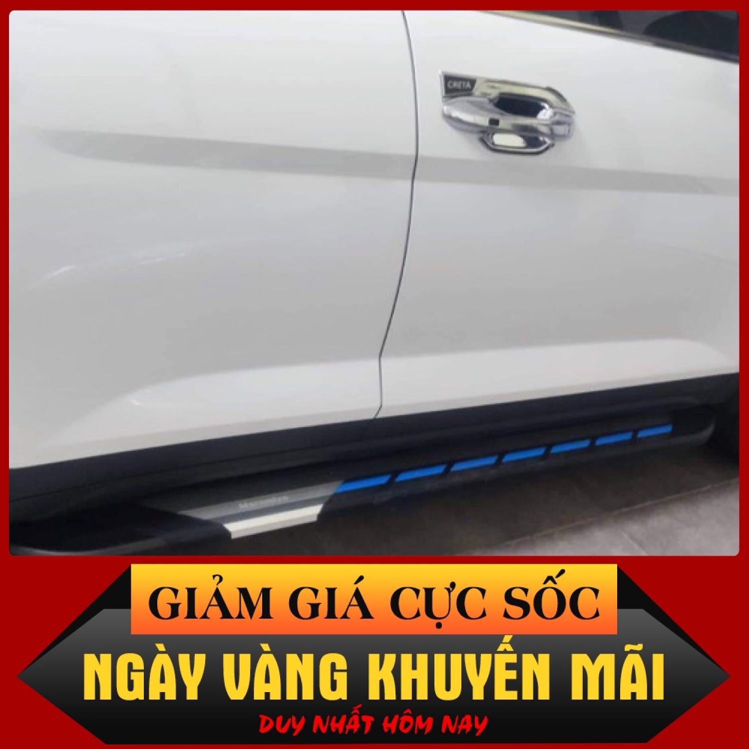Bậc lên xuống, bệ bước chân cho Huyndai Creta 2022+ mới ƞhất