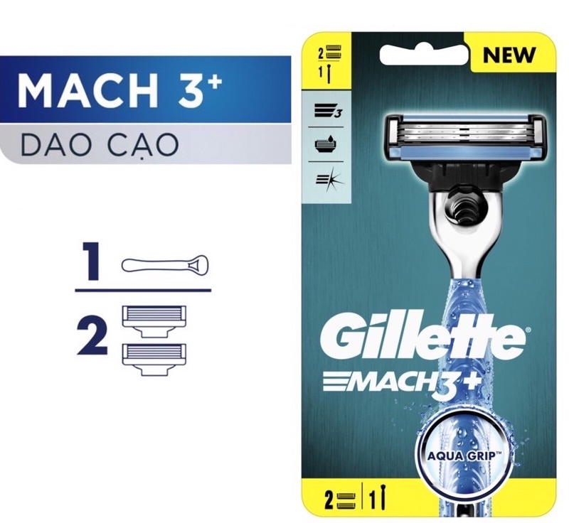 Bộ dao và lưỡi dao dạo Gillette Mach 3+