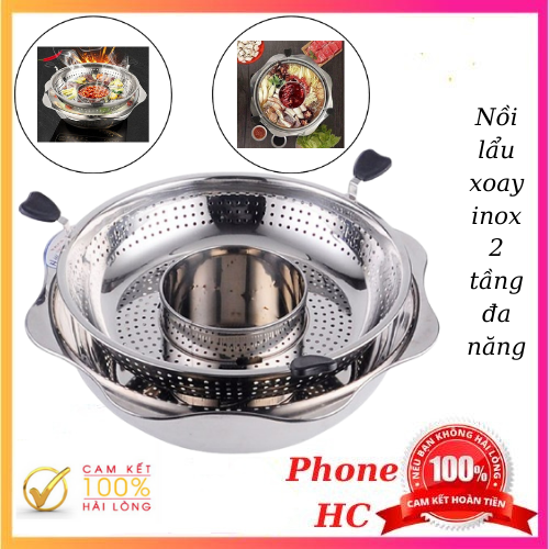 Nồi lẩu xoay - nồi lẩu xoay thông minh 398 tiện dụng
