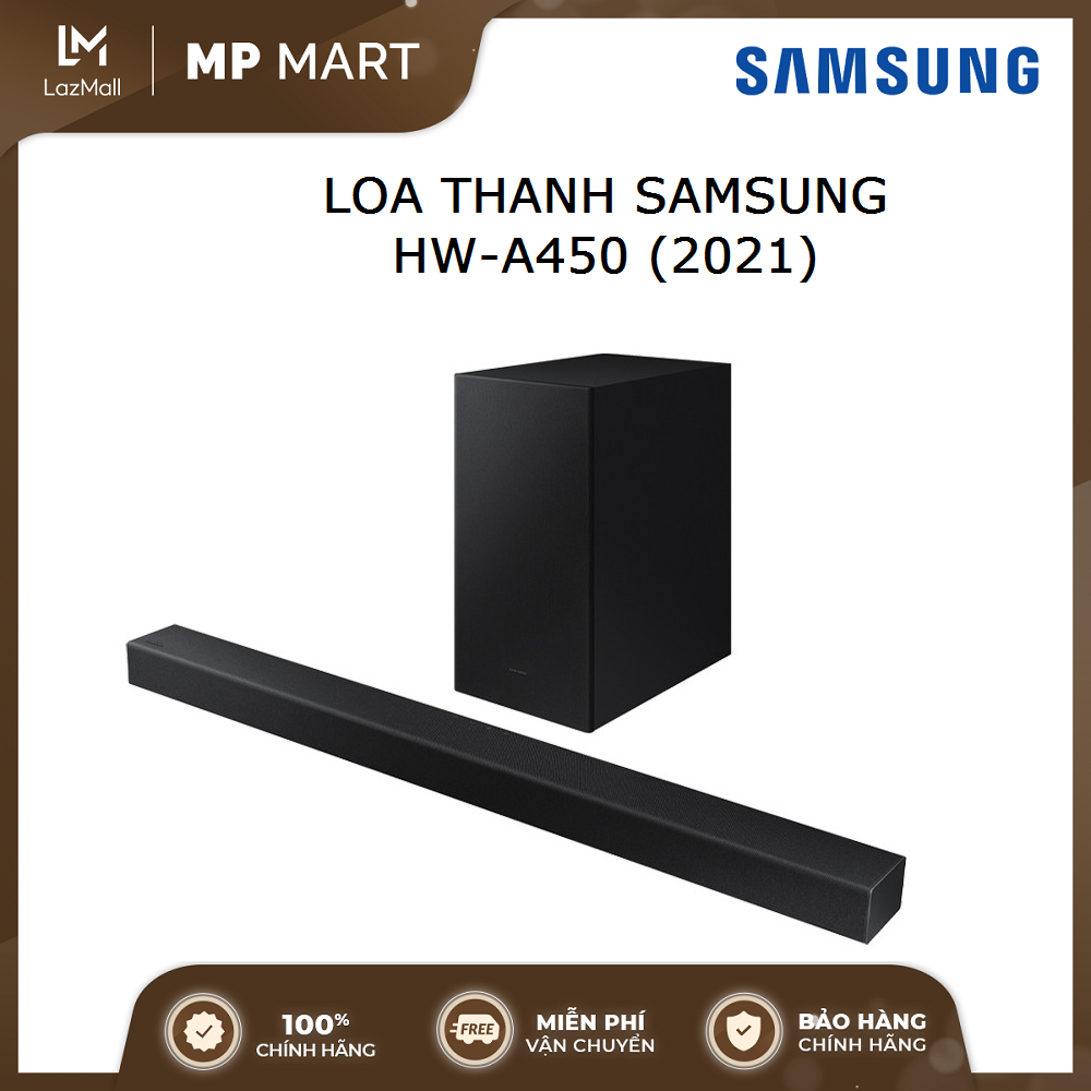 [CHÍNH HÃNG -FREESHIP] Loa Thanh Soundbar Samsung HW-A450 2.1ch, Công suất 300W