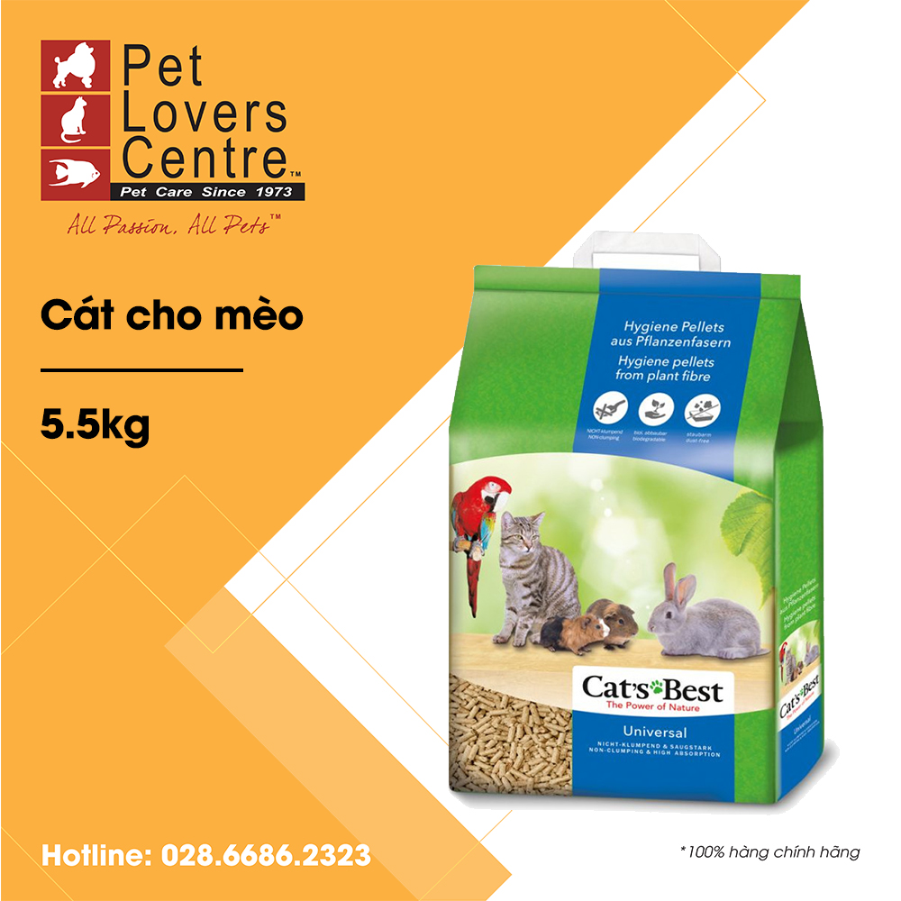 Cát vệ sinh cho mèo - cats best - 5.5kg