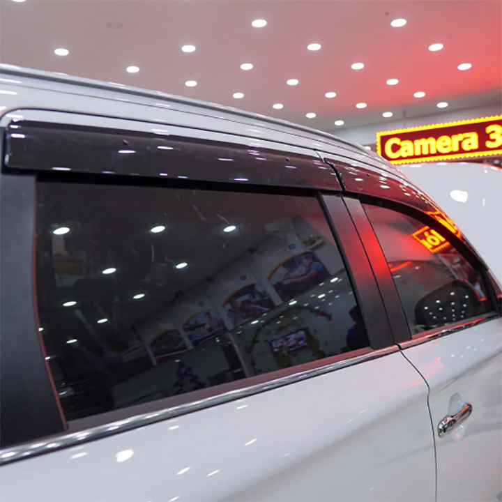 Vè Che Mưa Cao Cấp Màu Đen Có Logo Dành Cho Xe MITSUBISHI OUTLANDER 2017 - 2020
