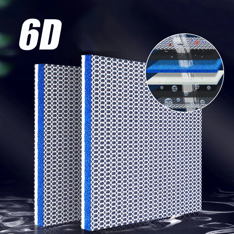 Reusable 6D Aquairum Filter Cotton Fish Tank Filter Media Sponge Aquarium Accessories 6 Layer No Glue For Internal External Filter