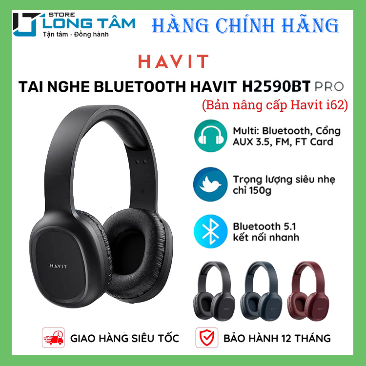Tai nghe bluetooth Havit H2590BT Pro - Hàng chính hãng
