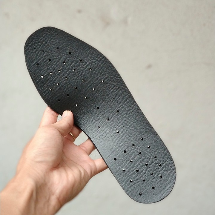 Lót giày DA THẬT lỗ thoáng Khí êm chân - Loại mỏng