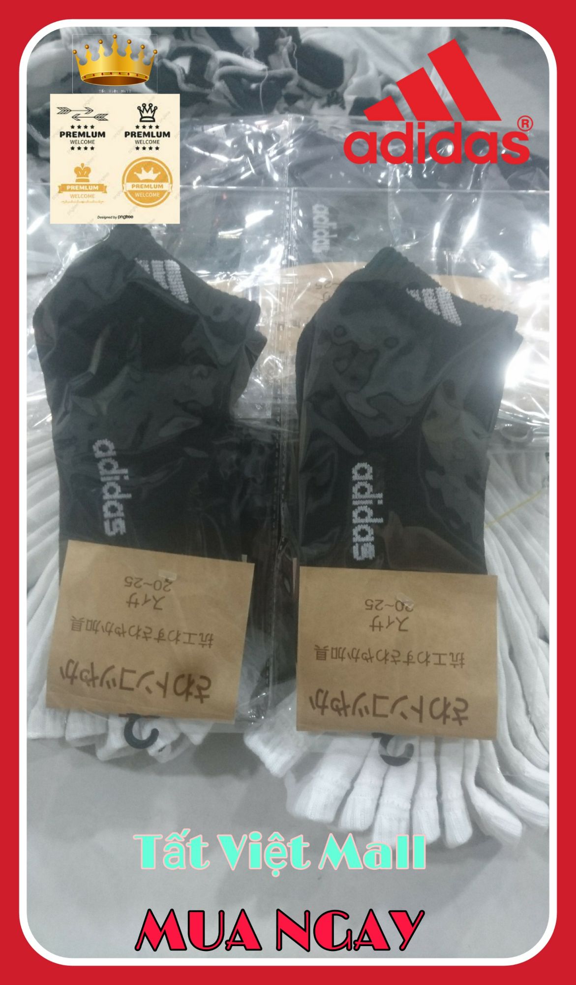 10 đôi adidas đen cổ ngắn giá sốc
