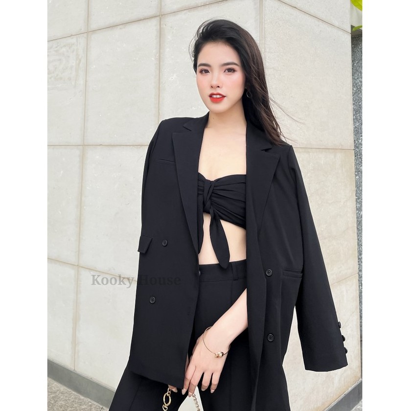Kooky house - kooky blazer - áo blazer được thiết kế và may 2 lớp kỹ thuật cao, đứng form