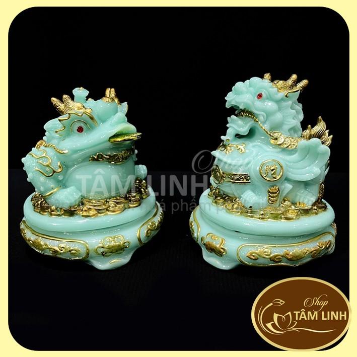 Ảnh thật cóc thiềm thừ tỳ hưu ngọc phong thủy tài lộc đế xoay có nhiều màu.