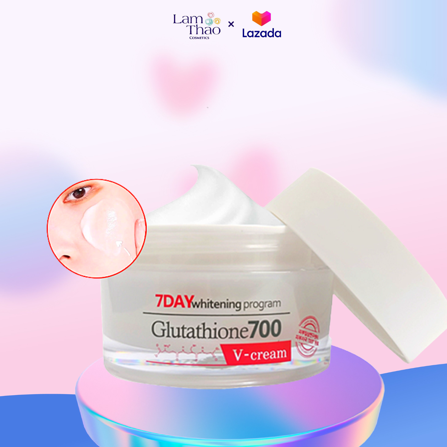 Kem Dưỡng Trắng Da Angel’s Liquid 7 Day Whitening Program Glutathione 700 V-cream