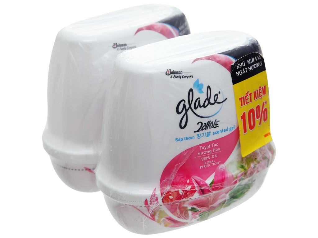 Bộ 2 hộp sáp thơm Glade Hương hoa lily 180g