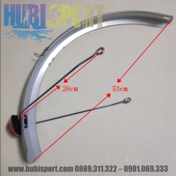 Chắn bùn gắn đèn phản quang cho xe bánh 20.
