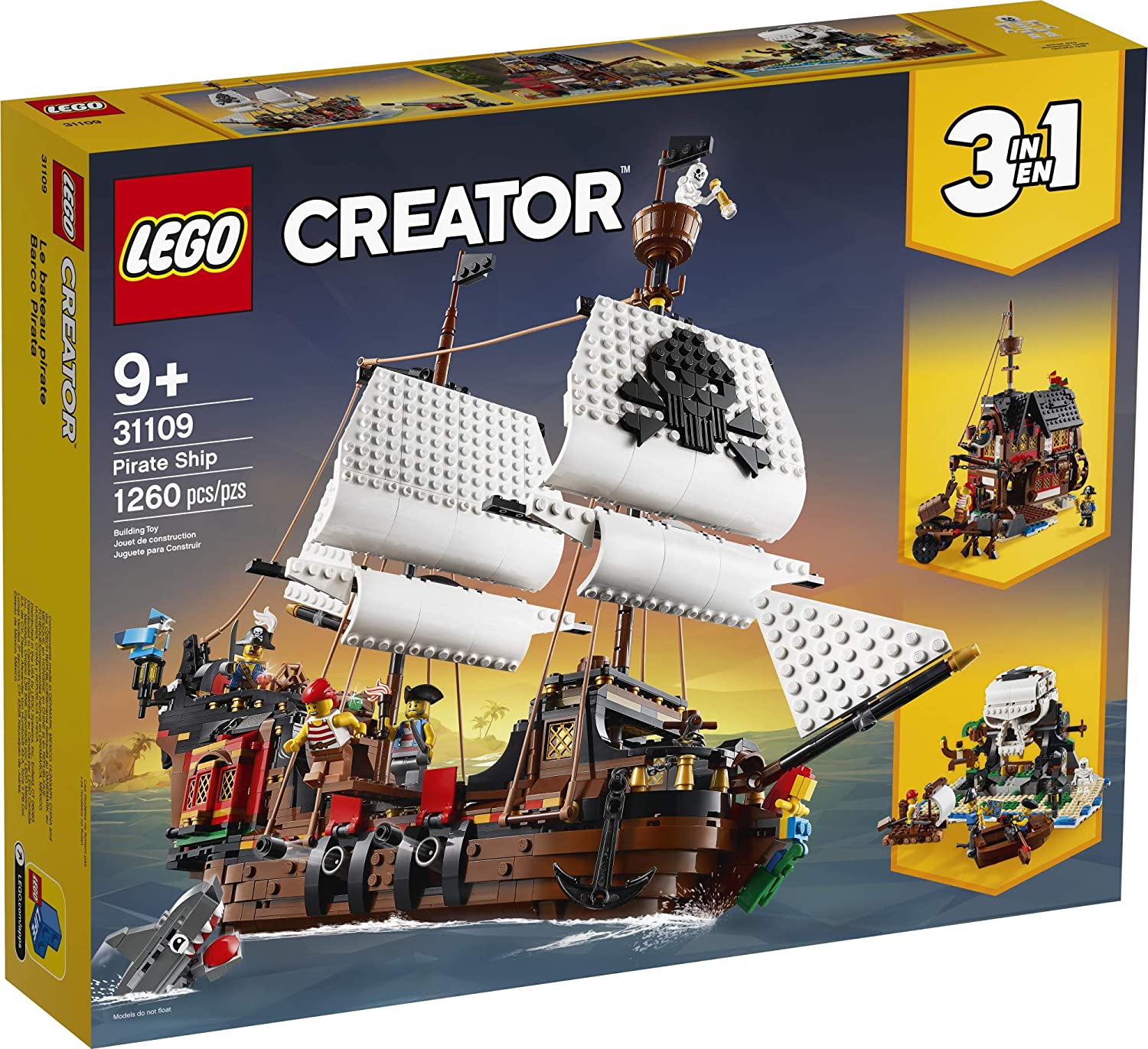 Brick4u - lego creator 3in1 - 31109 - pirate ship - tàu hải tặc
