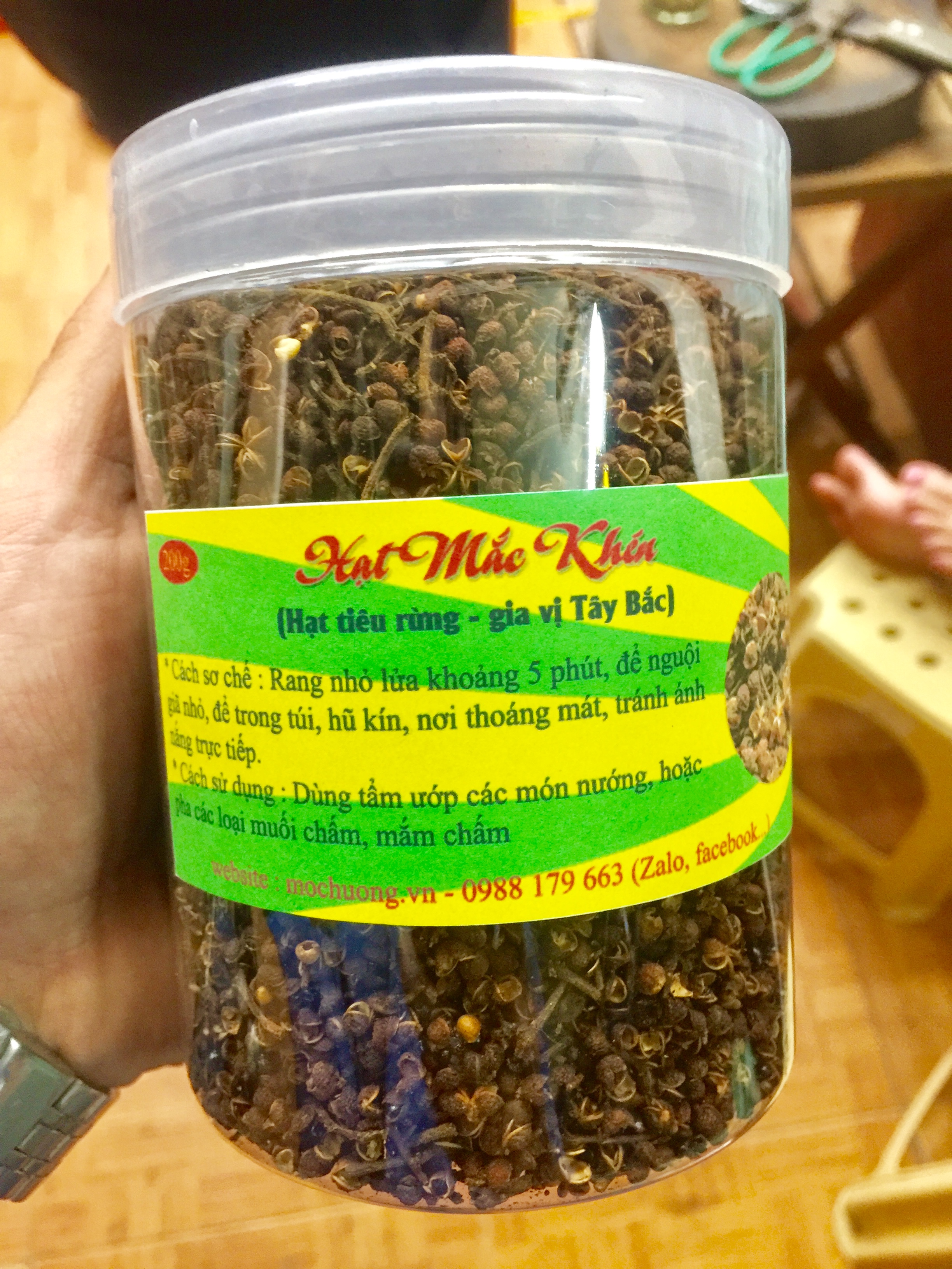 Lọ 200gr Hạt Mắc Khén Khô Đặc Sản Tây Bắc