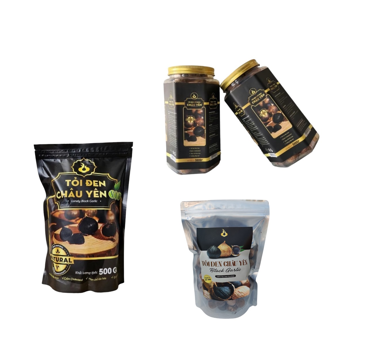 Tỏi Đen Cô Đơn Sơn La 500Gr NTFood - Nhất Tín Food