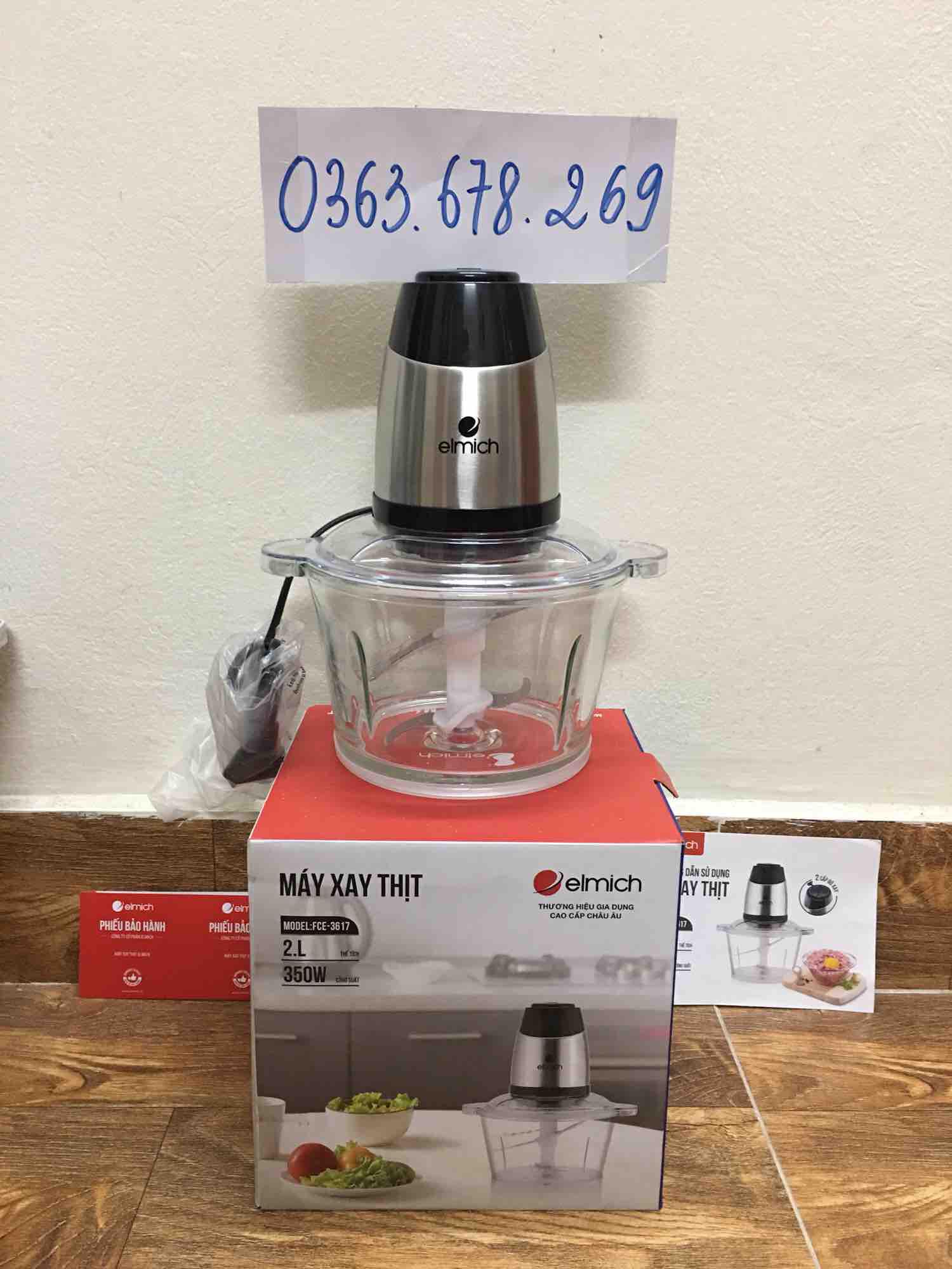 Máy xay thịt elmich fce-3617 dung tích 2l công suất 350w bảo hành 12 tháng