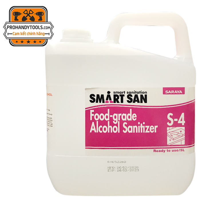 Cồn Thực phẩm Smartsan Food-Grade Alcohol Sanitizer S-4
