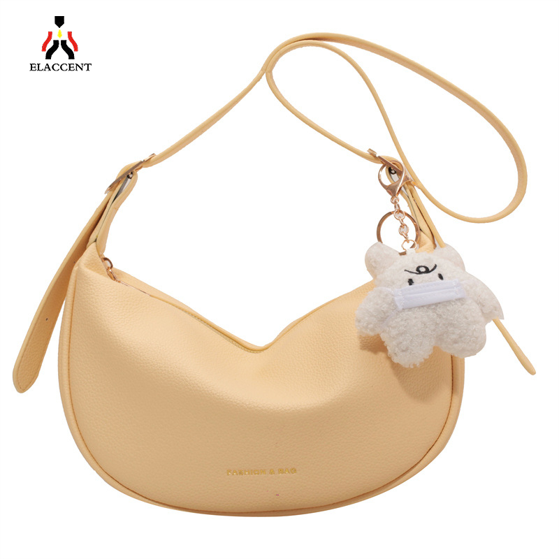 Elaccent⚡ túi đeo chéo nữ túi đeo một bên vai thời trang da pu phong cách hàn quốc instagram