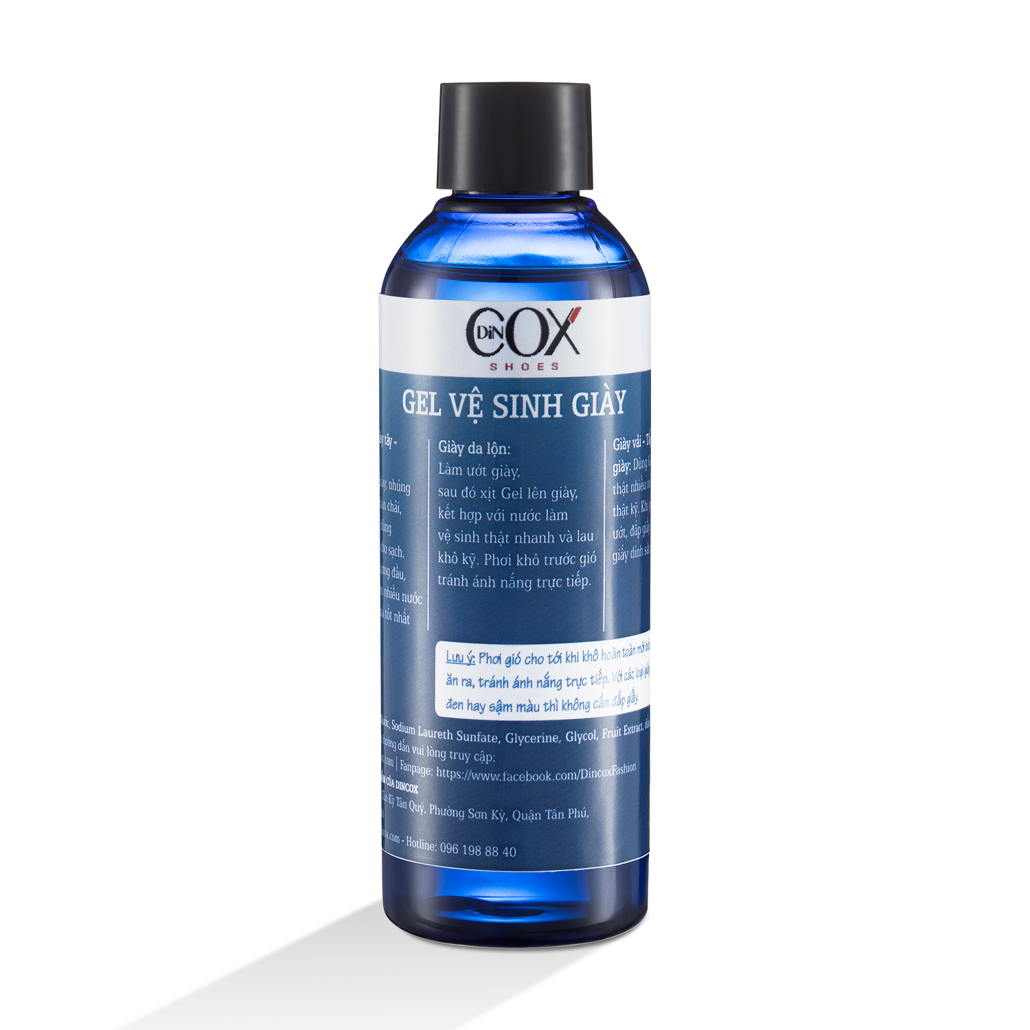 Gel vệ sinh giày chuyên dụng đậm đặc 100ml chính hãng dincox