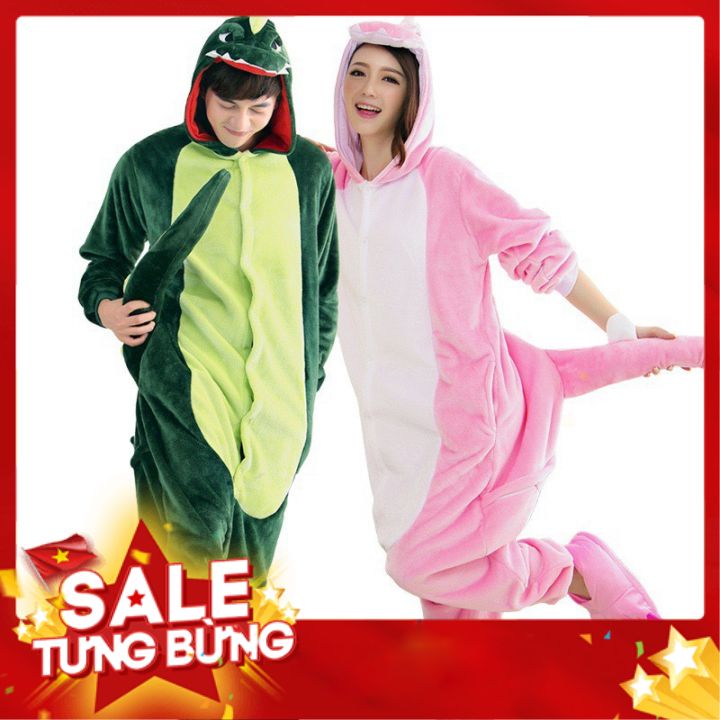 Bộ Đồ Thú Khủng Long Xanh Lá (VIDEO THẬT) ❤️ FREESHIP ❤️ Bộ Đồ Thú Đẹp Giá Rẻ
