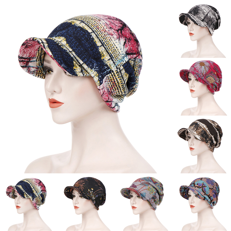 Unique My Shop Mũ Che Nắng Rộng Vành Thời Trang, Bông Hat, Khăn Turban Khăn Trùm Đầu Mũ Hóa Trị Rụng Tóc Khăn Trùm Đầu Mũ Che Nắng Cho Nữ