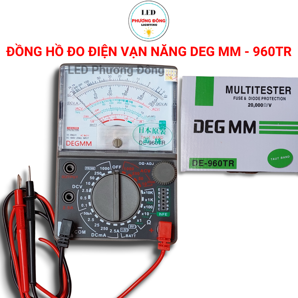 Đồng hồ đo điện vạn năng deg mm - 960tr