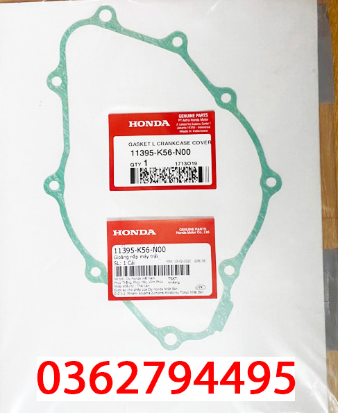 Gioăng nắp máy trái/ Ron mâm lửa xe Winner v1/Sonic/ Winner X/Winner V3 Zin chính hãng Honda