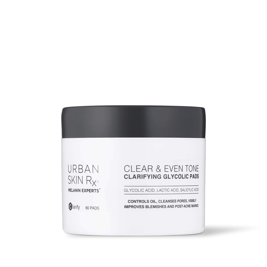 Tẩy tế bào chết urban skin rx | clear & even tone clarifying glycolic pads 60
