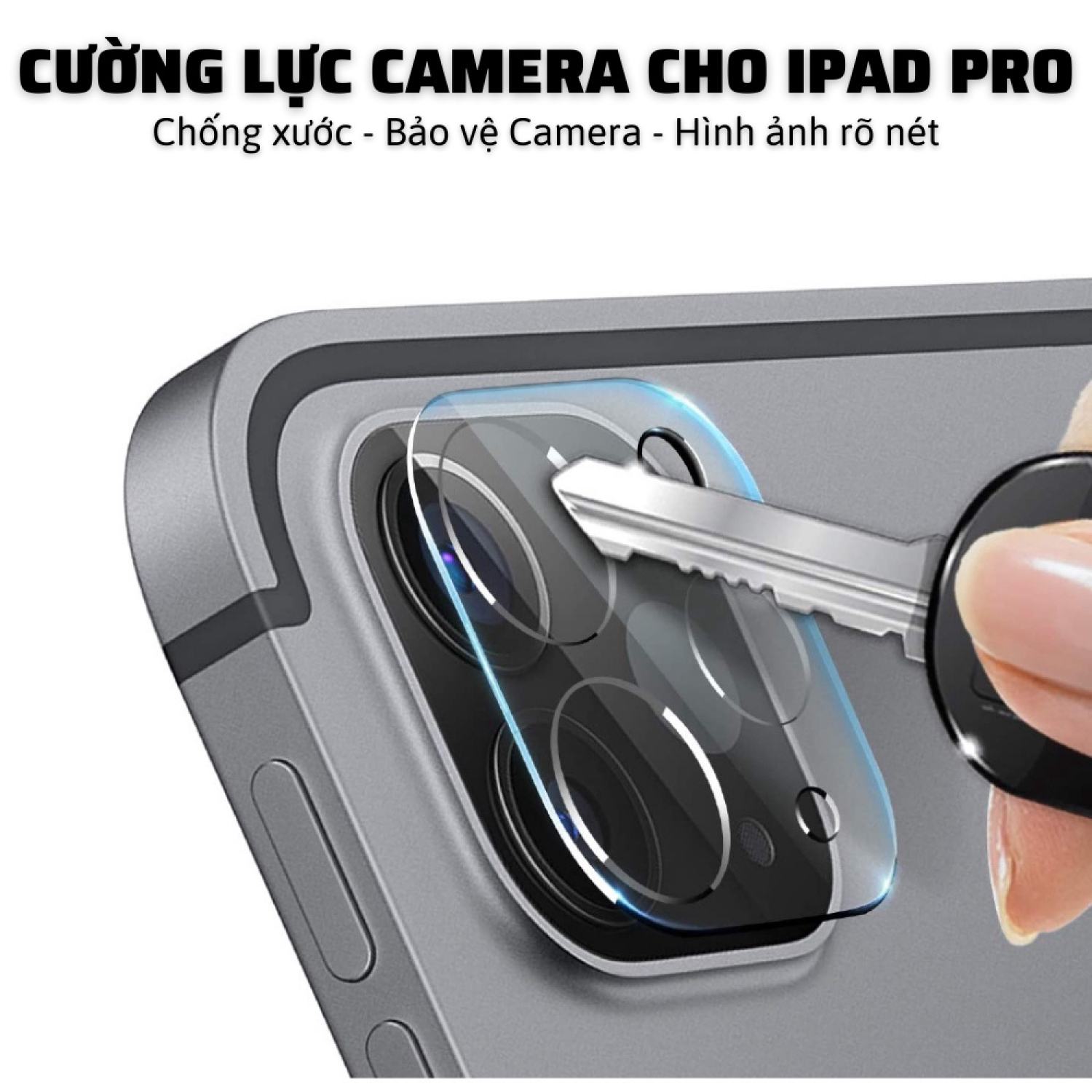 Cường lực kính cụm camera ipad pro 11/12.9 inch - cường lực kim loại cho camera ipad 11/12.9" dòng ipad năm 2020/21