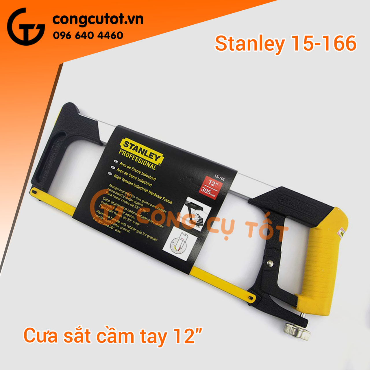 Cưa sắt cầm tay stanley 15-166 12 inch/305mm