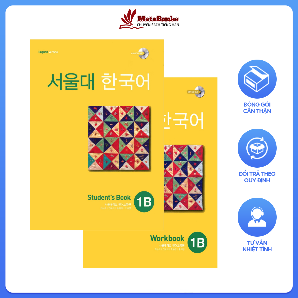 Combo seoul 1b sgk + sbt - 서울대 한국어 1b - đầy đủ đáp án file nghe