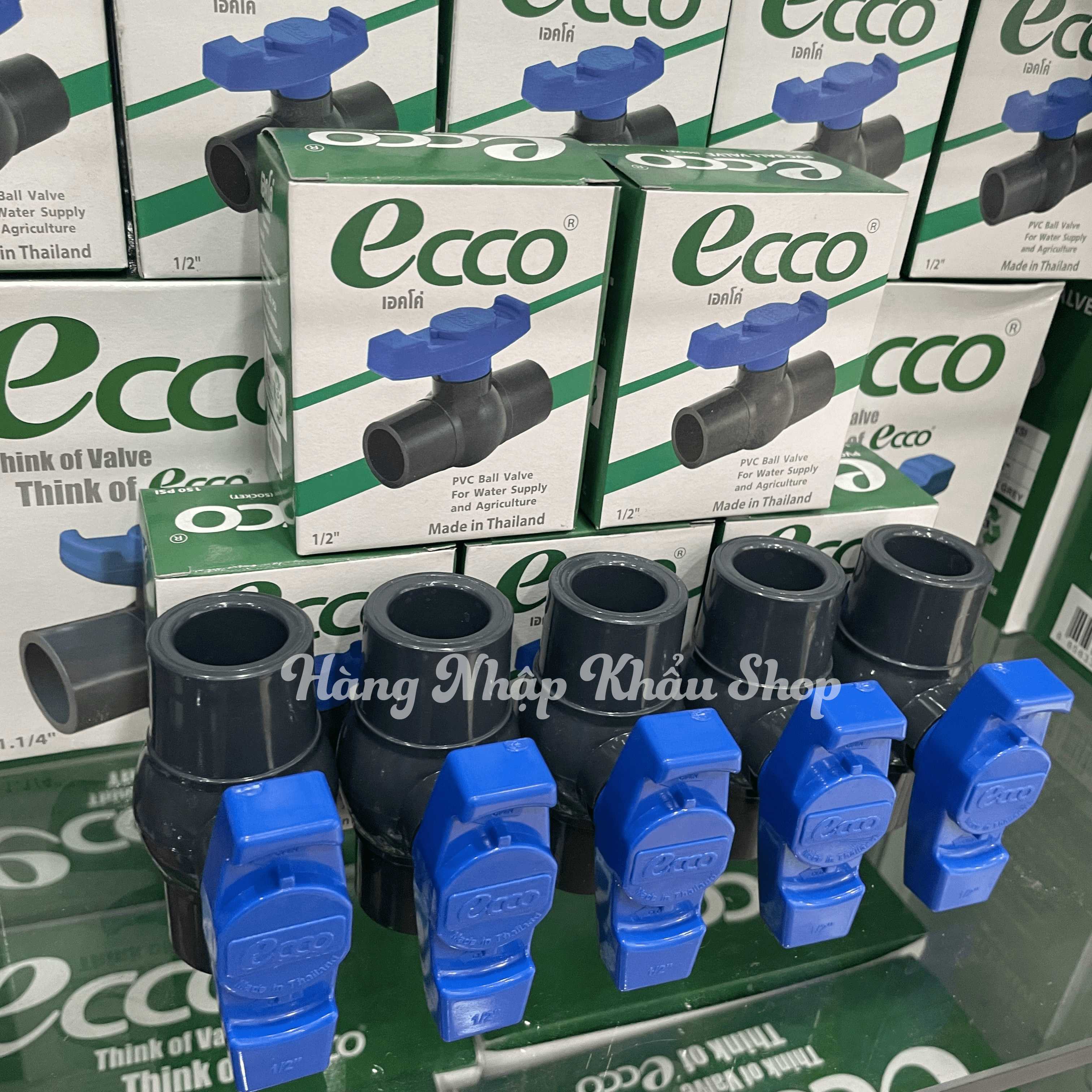5 van khóa nước Ecco phi 21 nhập khẩu từ Thái Lan