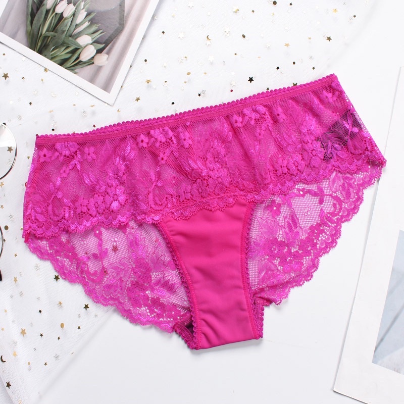 Quần Lót Bigsize REN CẠP THẤP 60 85KG (Hàng có size)