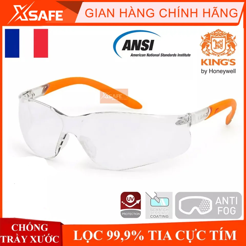 Kính bảo hộ Kings KY2221 Mắt kính chống bụichống trầy xướcchống tia UVbám hơi nướcmắt kính bảo hộ lao động