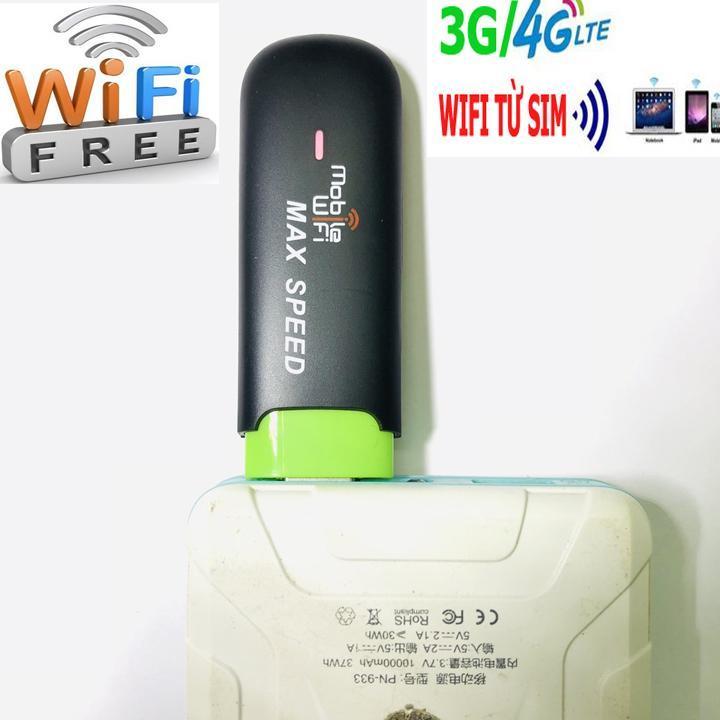 USB phát ra sóng wifi bằng sim 4G MAX SPEED CỰC MẠNH - XUẤT NHẬT - ĐA MẠNG