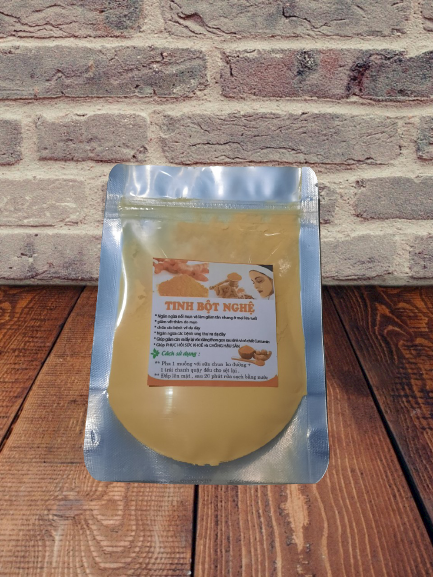 100g Tinh bột nghệ nguyên chất đắp mặt dưỡng da mờ vết thâm & mụn