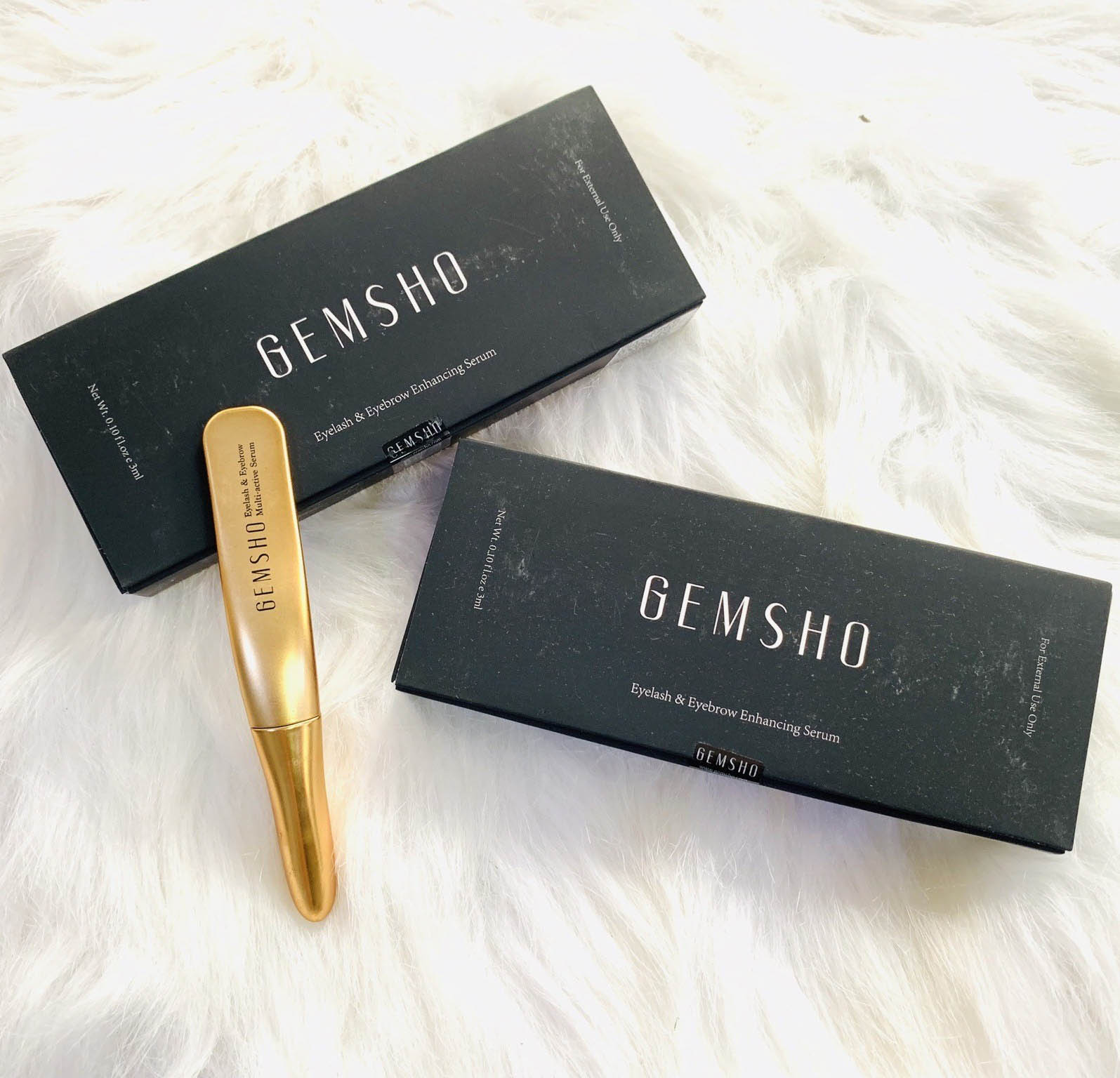 Serum Dưỡng Mi Gemsho Eyelash & Eyebrow 3ml Của Mỹ Giúp Mi Dài Quyến Rũ