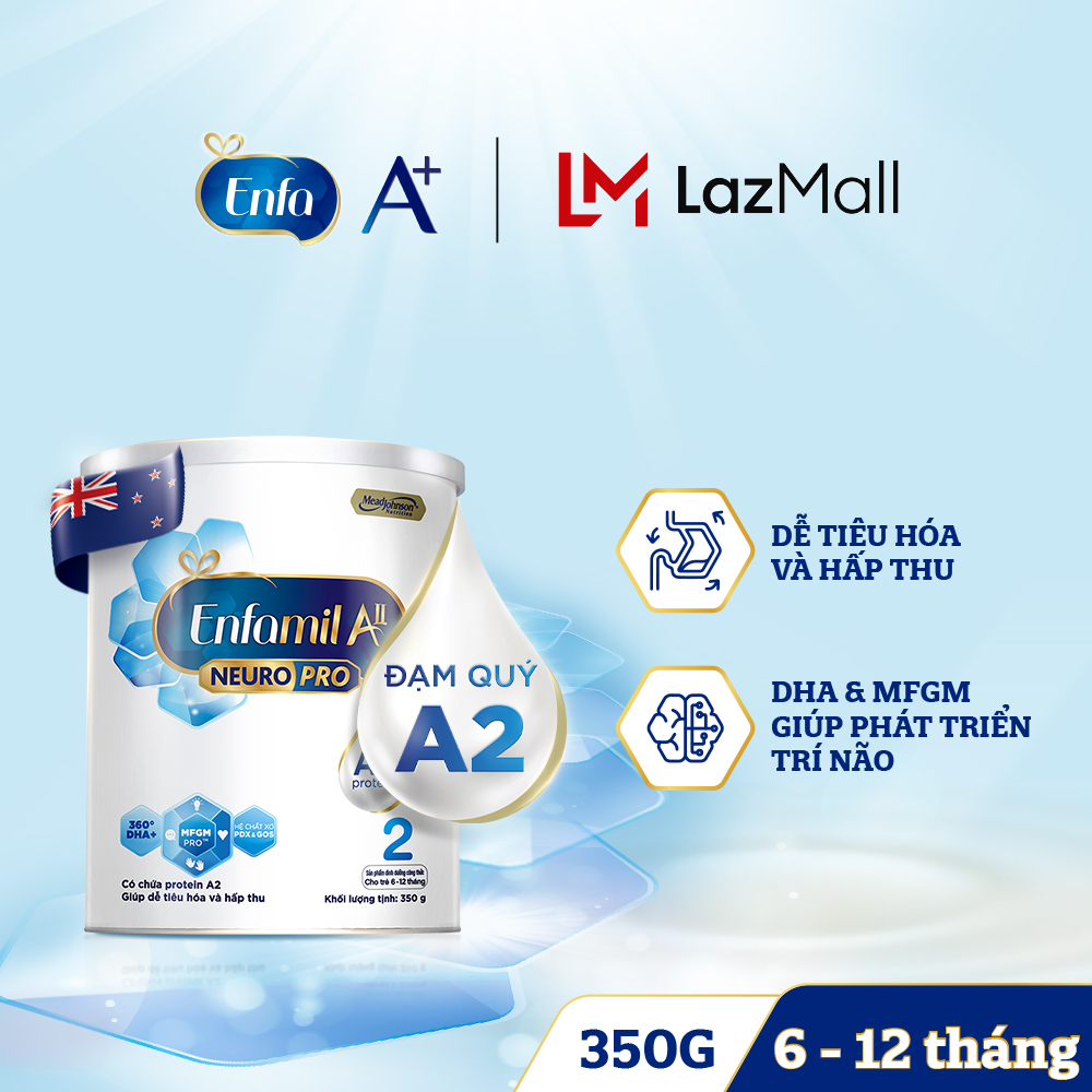 Sữa bột enfamil a2 neuropro 2 cho trẻ từ 6-12 tháng tuổi – 350g