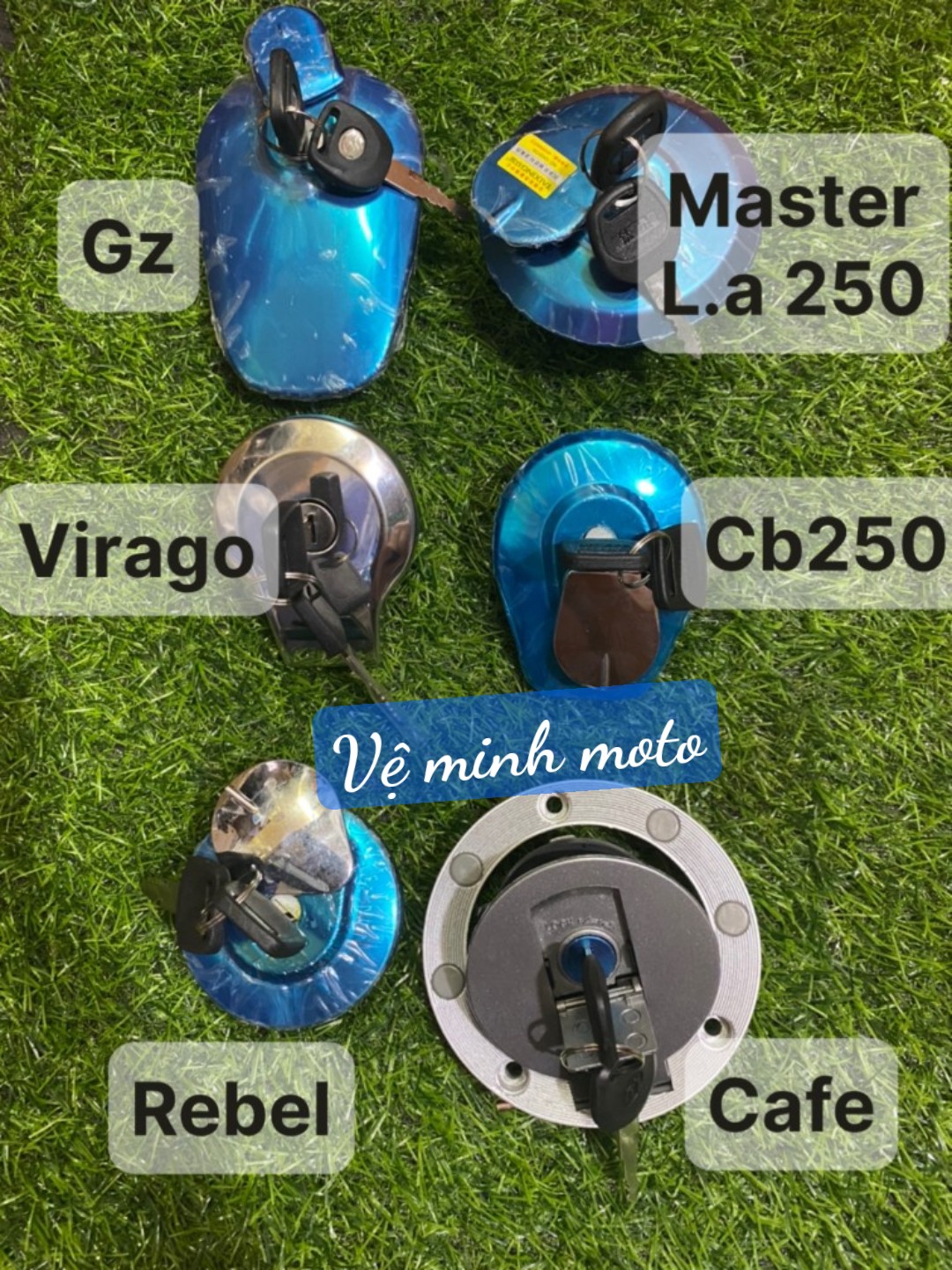 Nắp xăng moto rebel 125-250,master125,custom125,gz125-150,cafe racer