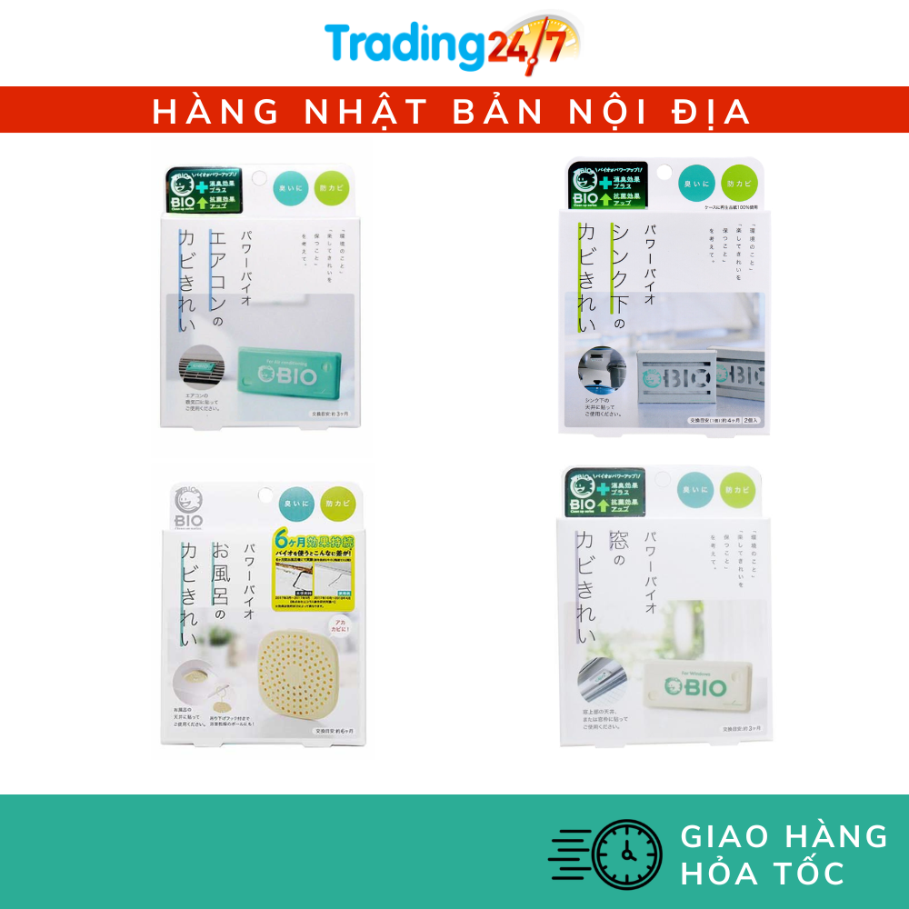 Miếng treo , dán chống nấm mốc , khử mùi dùng cho điều hòa ,rèm cửa , phòng tắm ,bồn rửa bát Cogit Nhật Bản