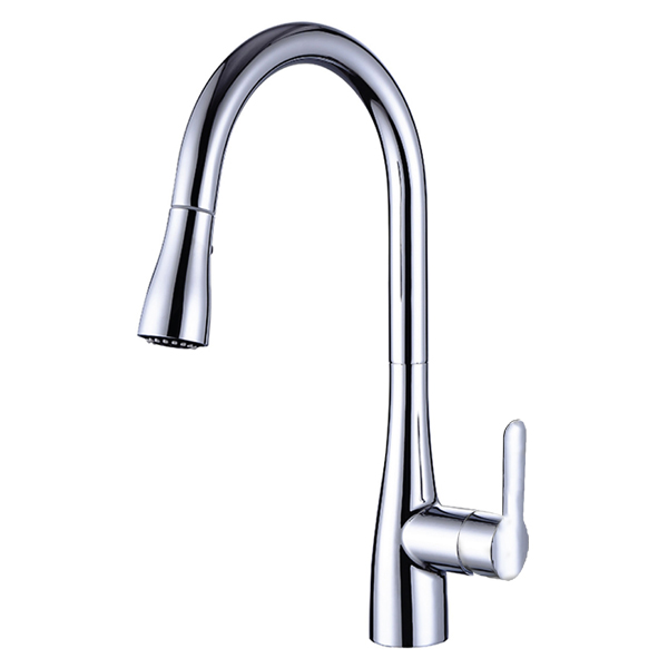 Vòi rửa bát Inox 304 Eurogold EUF119MR nóng lạnh, rút dây nhập khẩu - Đồ dùng rửa chén