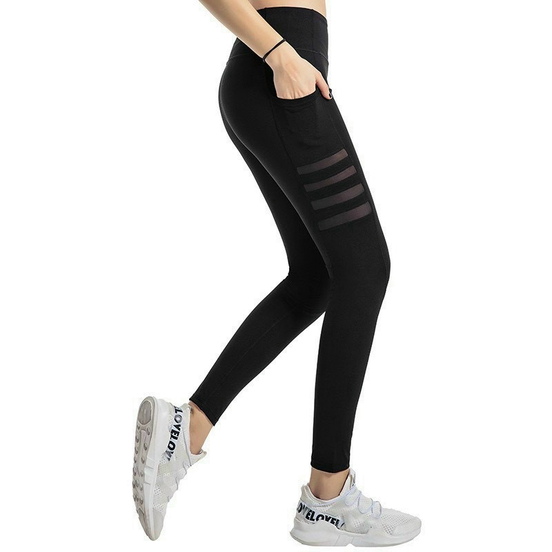 Quần dài thể thao nữ phối lưới nhiều mẫu thun lạnh cao cấp 002