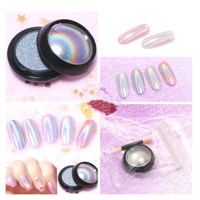 Bột Nhũ Tráng Gương Cầu Vồng Bảy Màu Trang Trí Móng Làm Nail Nghệ Thuật Shopinail