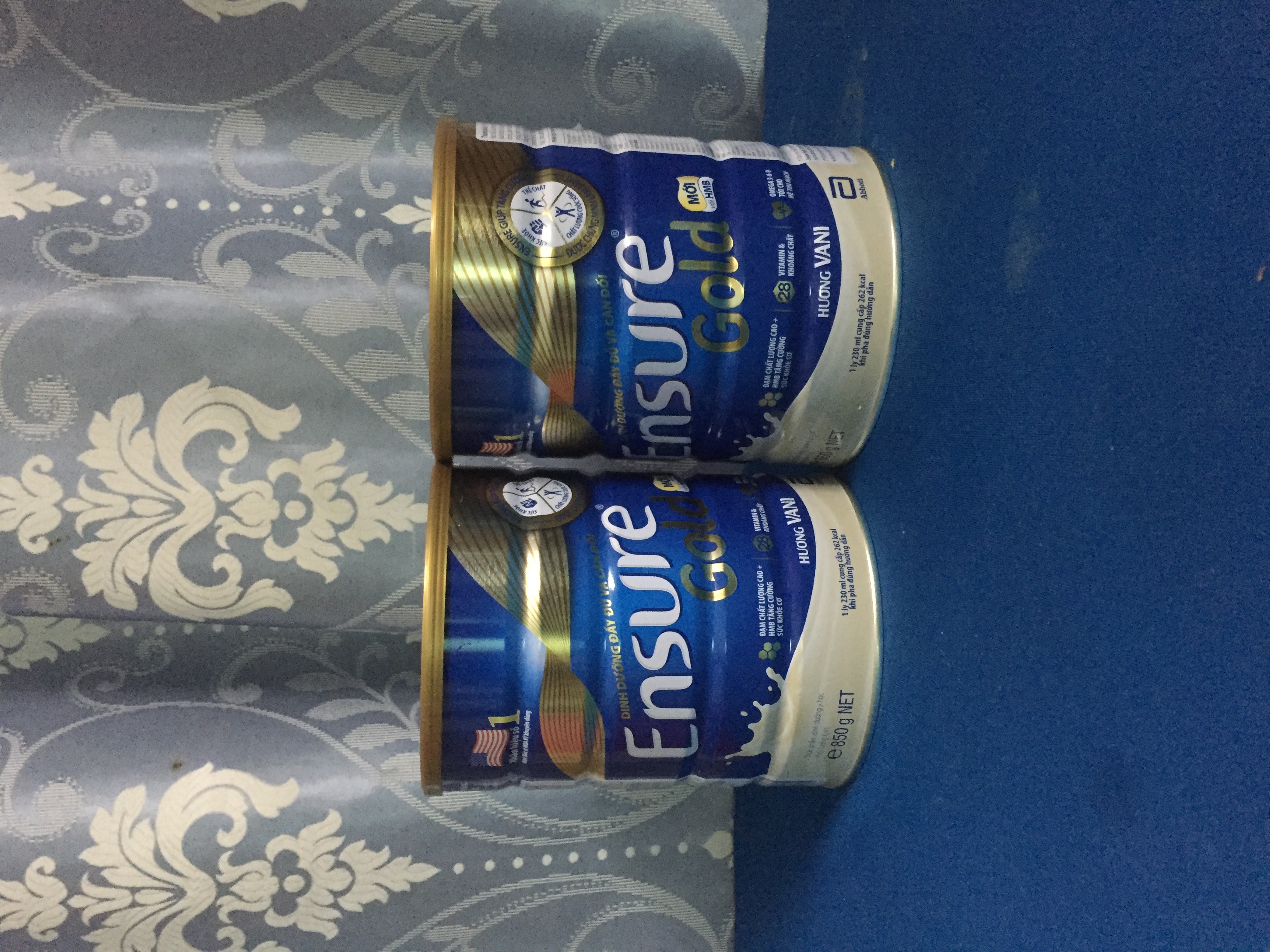Combo 2 lon sữa bột ensure gold hương vani 850g