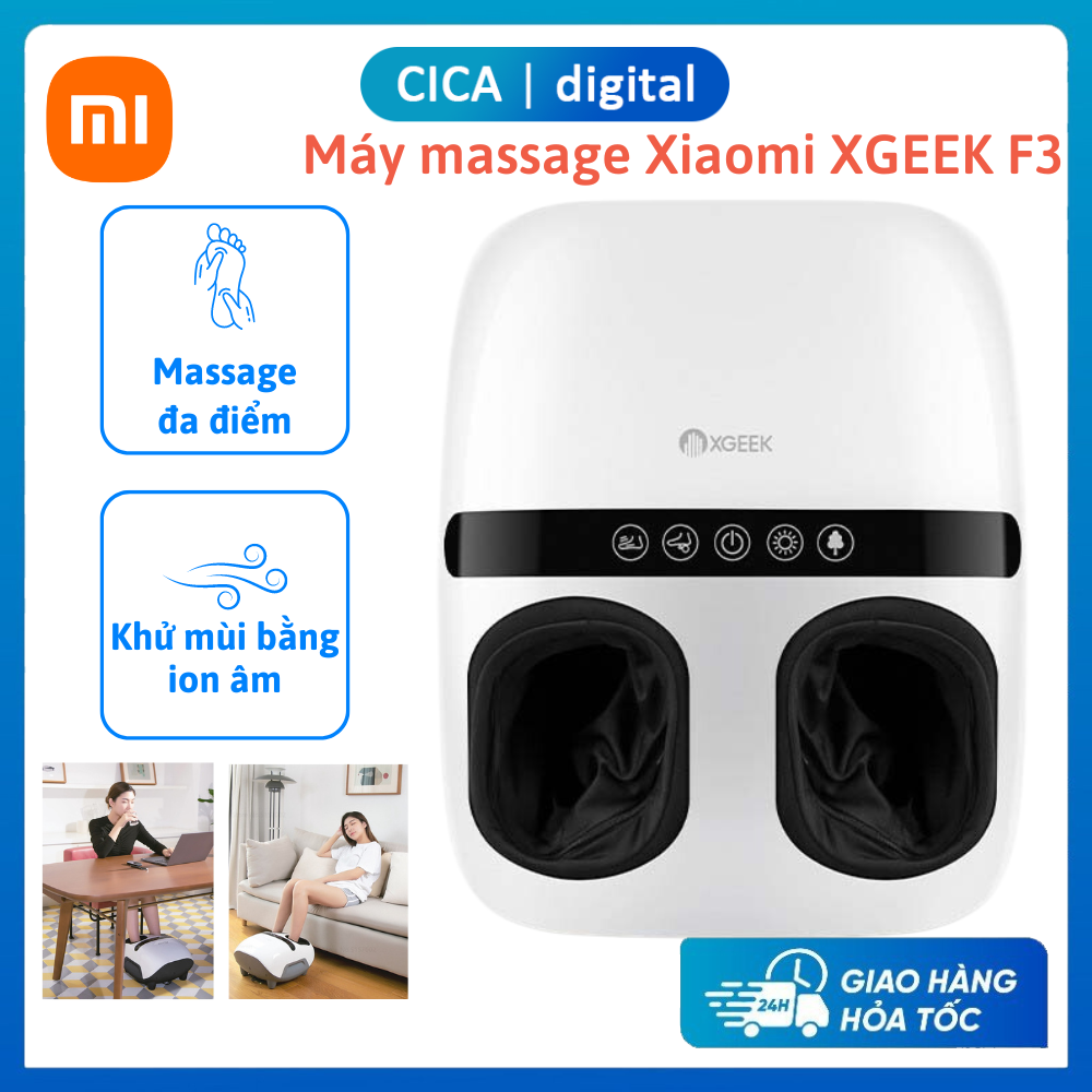 Máy Massage Bấm Huyệt Xiaomi XGEEK F3 - Mát xa chân 360 độ - Massage đa điểm, bấm huyệt bàn chân, Bảo hành 12 tháng