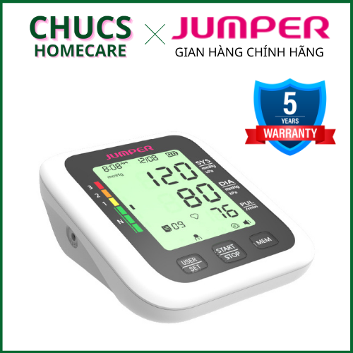Máy đo huyết áp bắp tay jumper jpd-ha100 đạt chuẩn chứng nhận fda hoa kỳ